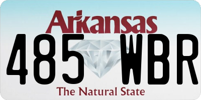 AR license plate 485WBR