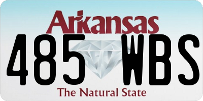 AR license plate 485WBS