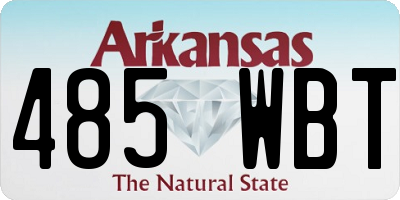AR license plate 485WBT