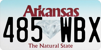 AR license plate 485WBX