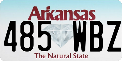 AR license plate 485WBZ