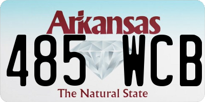 AR license plate 485WCB