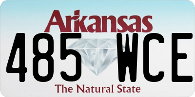 AR license plate 485WCE