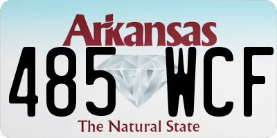 AR license plate 485WCF