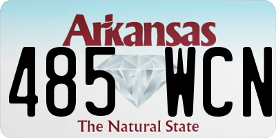 AR license plate 485WCN