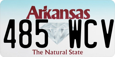 AR license plate 485WCV