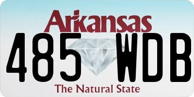 AR license plate 485WDB