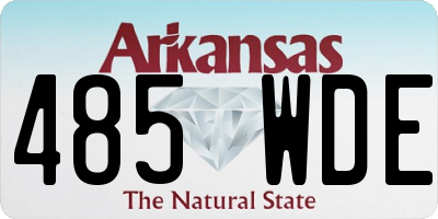 AR license plate 485WDE