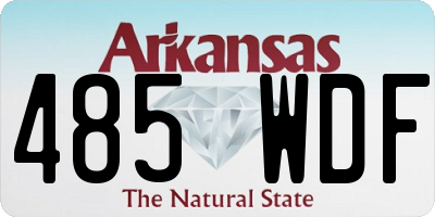AR license plate 485WDF