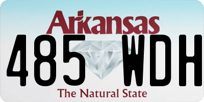 AR license plate 485WDH