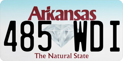 AR license plate 485WDI