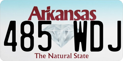 AR license plate 485WDJ