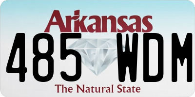 AR license plate 485WDM