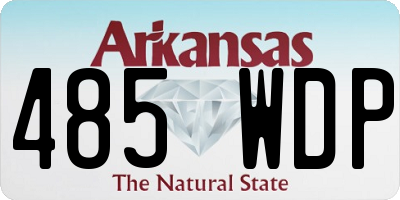 AR license plate 485WDP