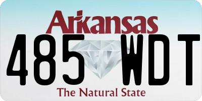 AR license plate 485WDT