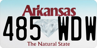 AR license plate 485WDW