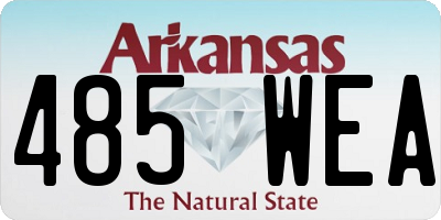 AR license plate 485WEA