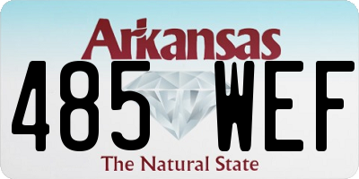 AR license plate 485WEF