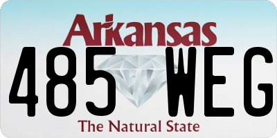 AR license plate 485WEG