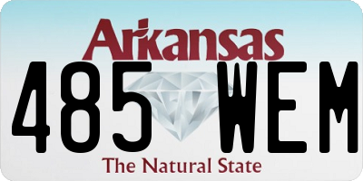 AR license plate 485WEM