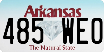 AR license plate 485WEO