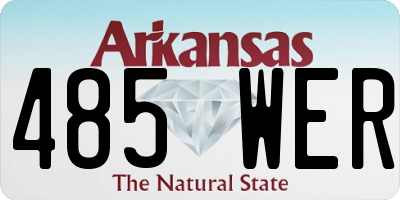 AR license plate 485WER
