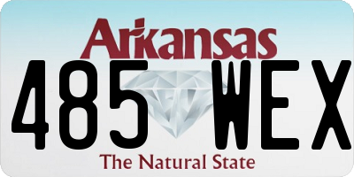 AR license plate 485WEX