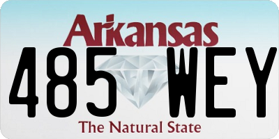 AR license plate 485WEY