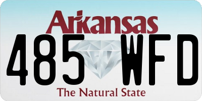 AR license plate 485WFD