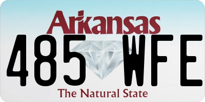 AR license plate 485WFE