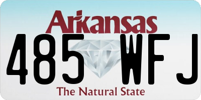 AR license plate 485WFJ