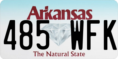 AR license plate 485WFK
