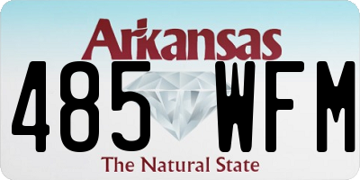 AR license plate 485WFM