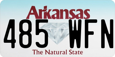 AR license plate 485WFN