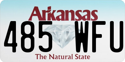 AR license plate 485WFU