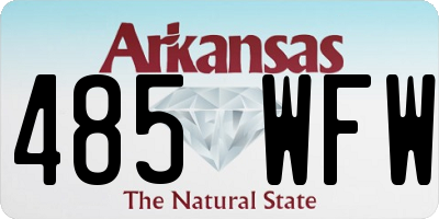 AR license plate 485WFW