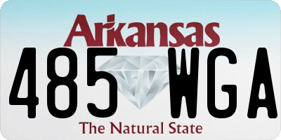AR license plate 485WGA