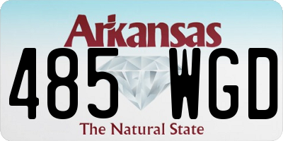 AR license plate 485WGD