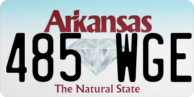 AR license plate 485WGE