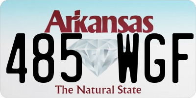 AR license plate 485WGF