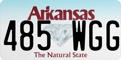 AR license plate 485WGG