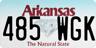 AR license plate 485WGK