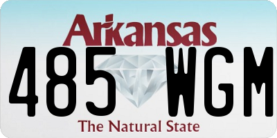 AR license plate 485WGM