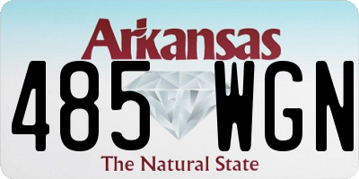 AR license plate 485WGN