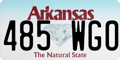 AR license plate 485WGO