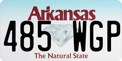 AR license plate 485WGP
