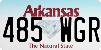 AR license plate 485WGR