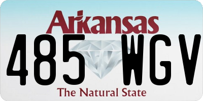 AR license plate 485WGV