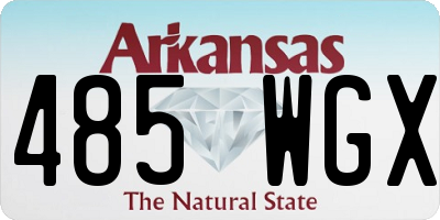 AR license plate 485WGX