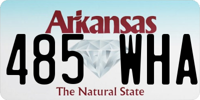 AR license plate 485WHA